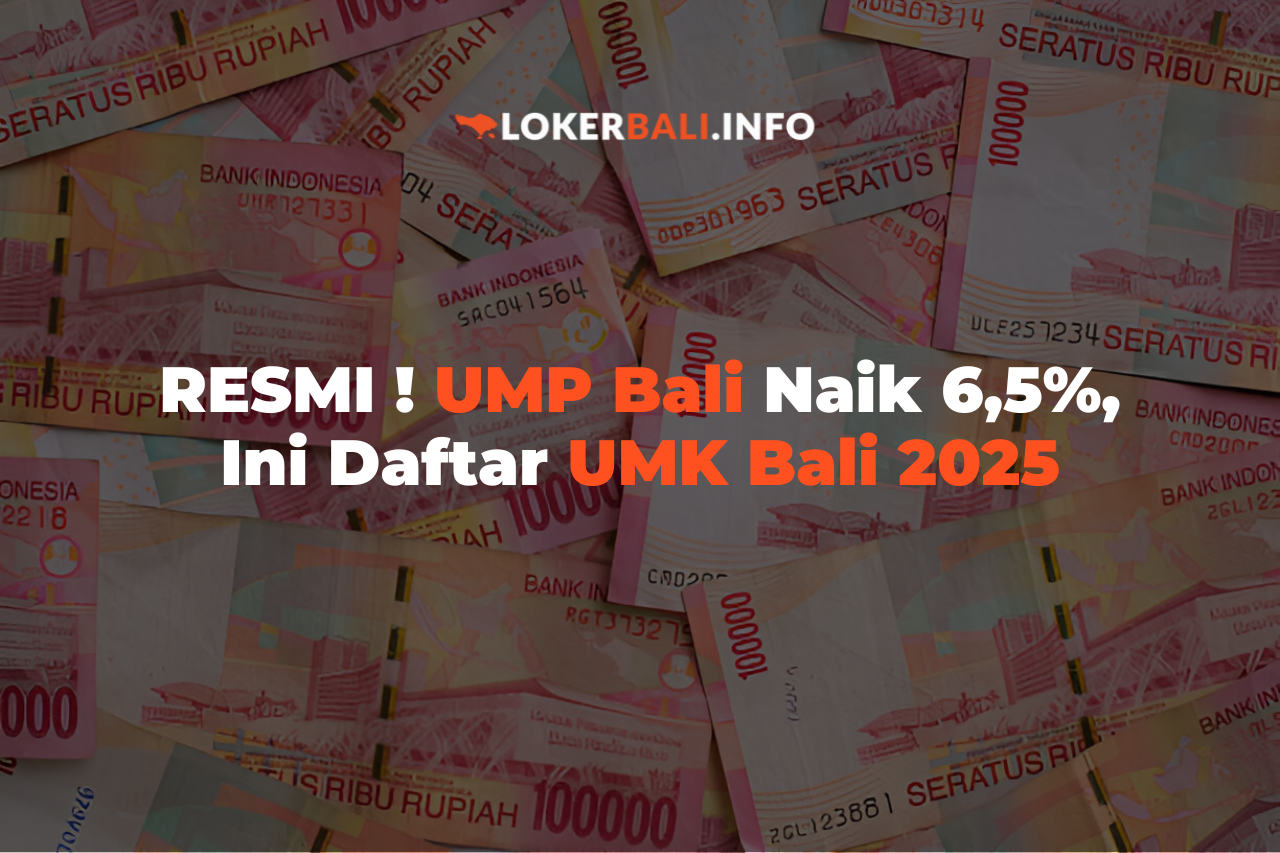 RESMI ! UMP Bali Naik 6,5%, Ini Daftar UMK Bali 2025