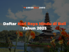 Daftar Hari Raya Hindu di Bali Tahun 2025