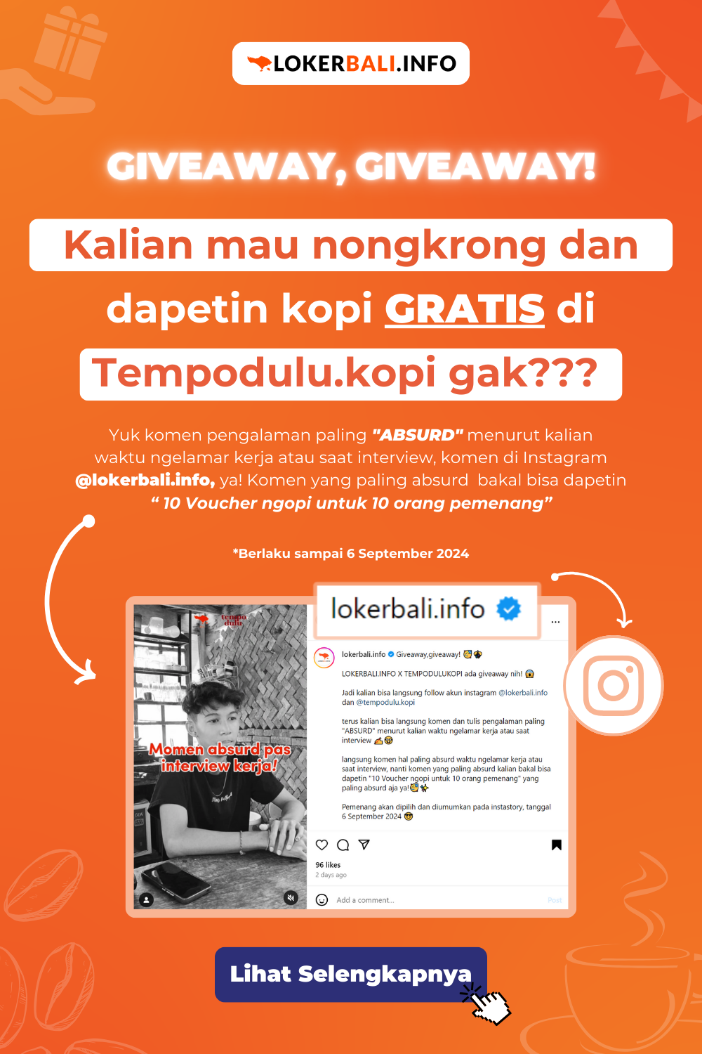 LokerBali.Info GIVEAWAY Tempo Dulu Kopi